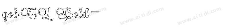 gobCL Bold字体转换